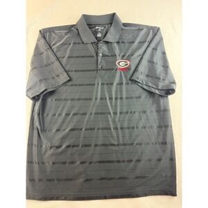 Antigua Georgia Bulldogs Polo Shirt Striped Golf Fan Apparel XL